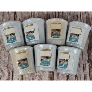 Yankee Candle Crisp Morning Air‎ Samplers Votive Candle 1.75oz qty 7